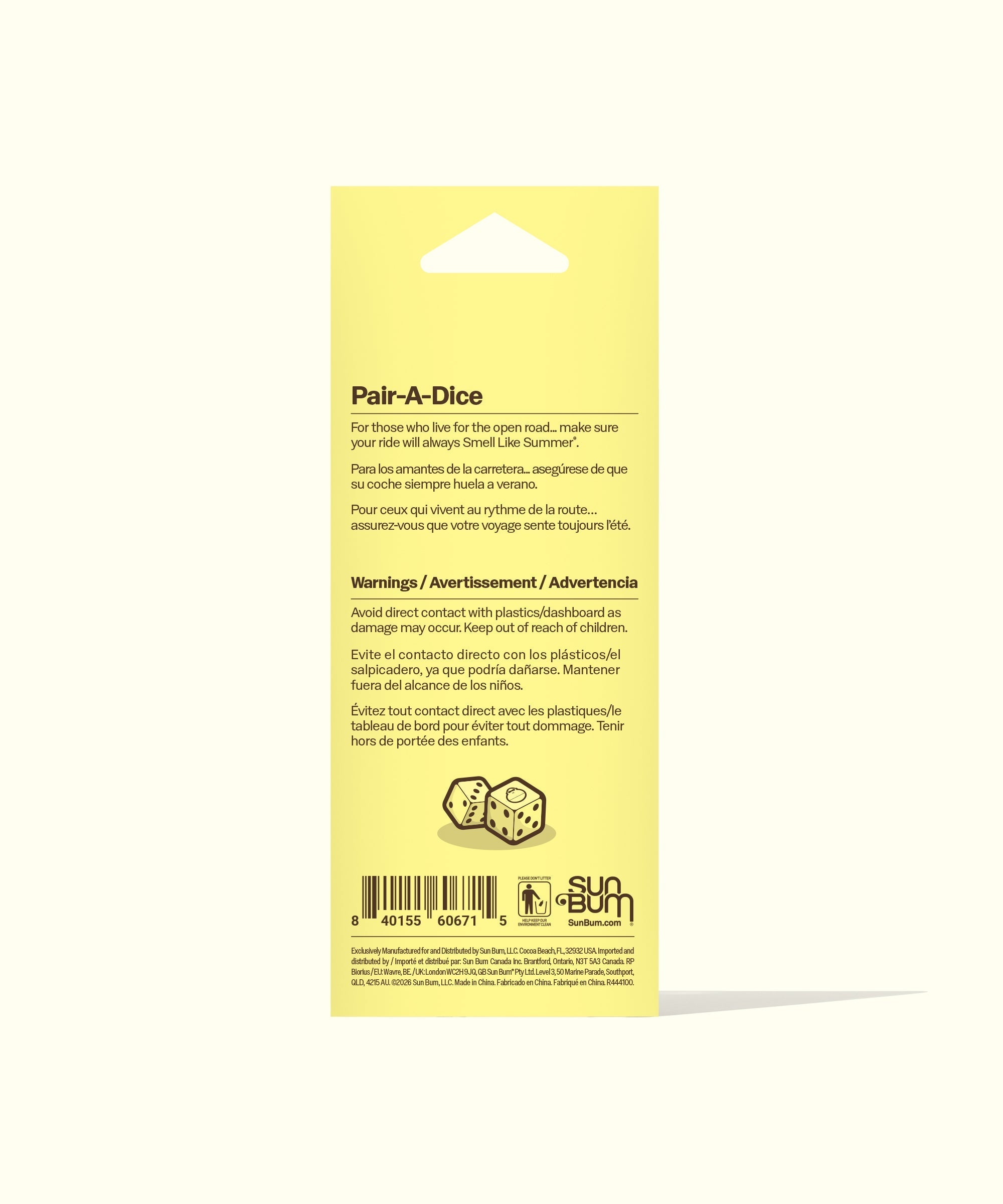 Pair-A-Dice Air Freshener